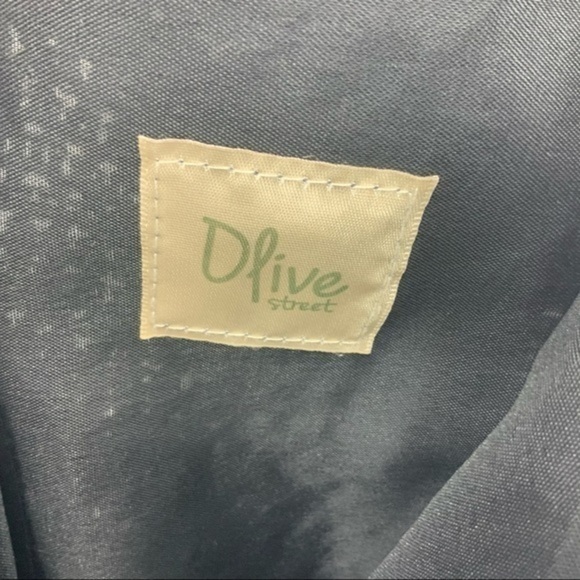 Olive Street gray straw tote with leather straps - Picture 5 of 5